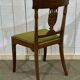 Set of 6 Directoire style cherry wood chairs, 1960s.