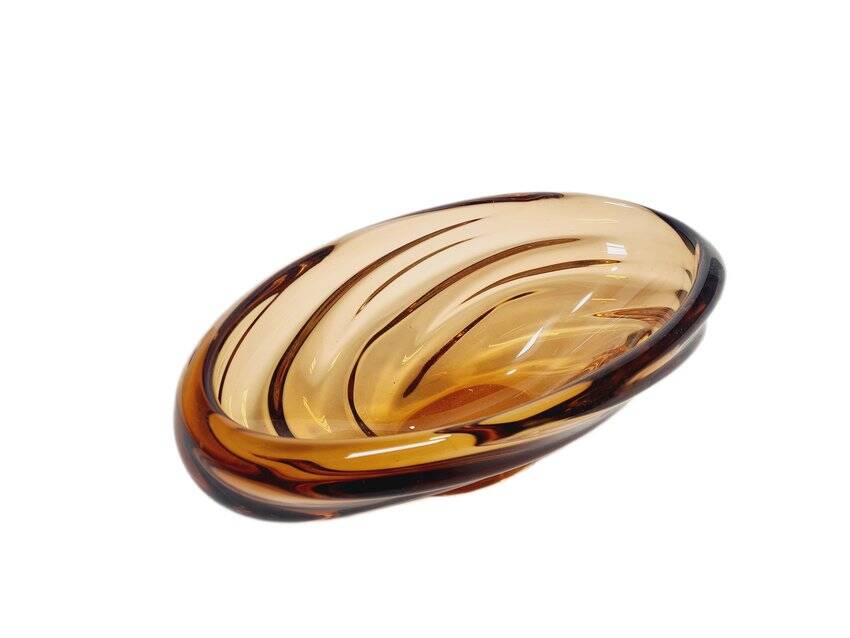 Fruit bowl attributed to J. Hospodek for Chribska Sklara, former Czechoslovakia, 1960s