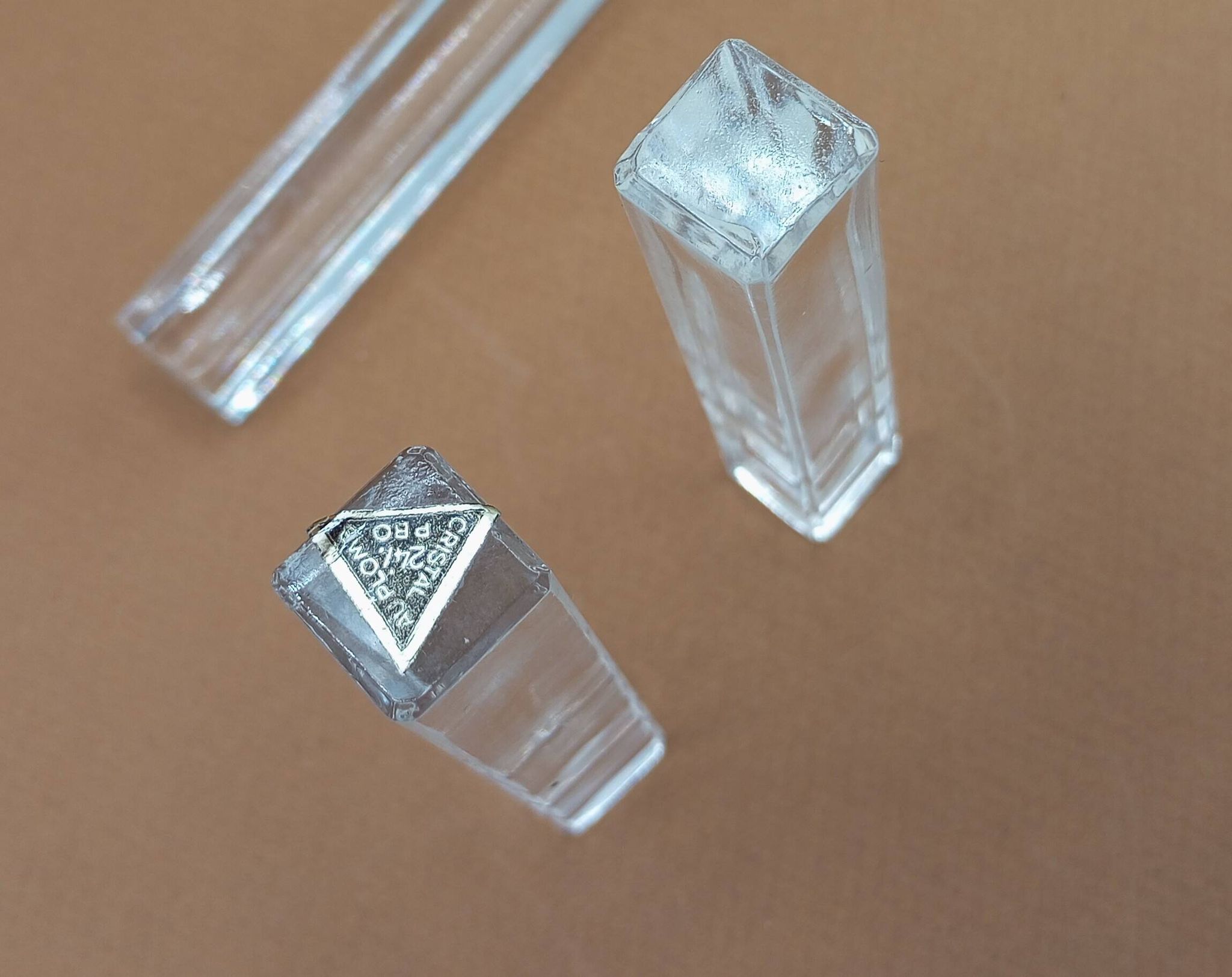 12 porte-couteaux en Cristal d'Arques