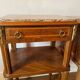 Lot tables de nuit bois et marbre