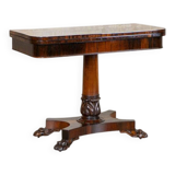 Fold-Out Rosewood Card Table, 1920s