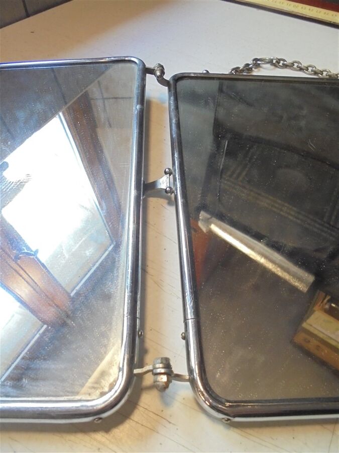 Barber triptych mirror 69x28cm