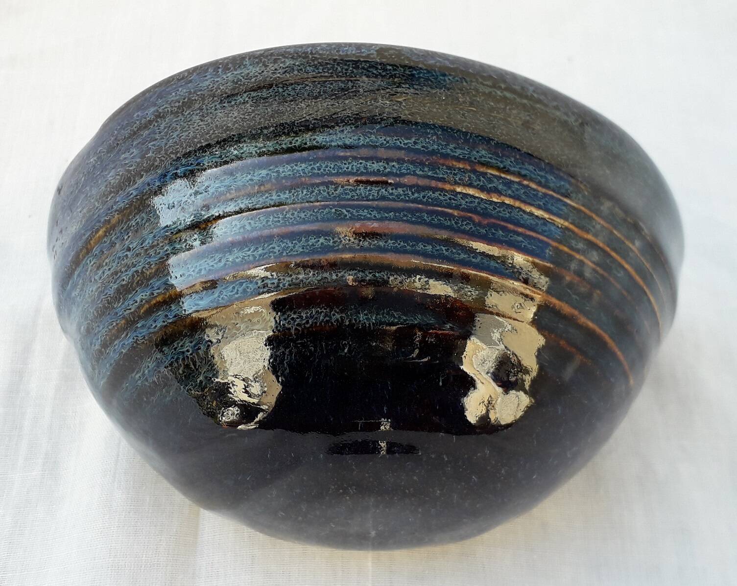 Salt cellar in stoneware