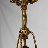 Louis XVI Neoclassical style chandelier in gilded bronze, France, Circa 1900