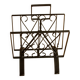 Handmade wrought iron magazine rack - vintage