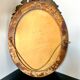 Miroir baroque en bois ovale
