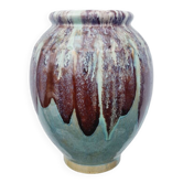Vintage glazed stoneware vase