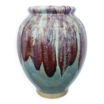 Vintage glazed stoneware vase