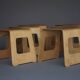 Tabourets Benjamin vintage IKEA en contreplaqué par Lisa Norinder, 1999. Lot de 6