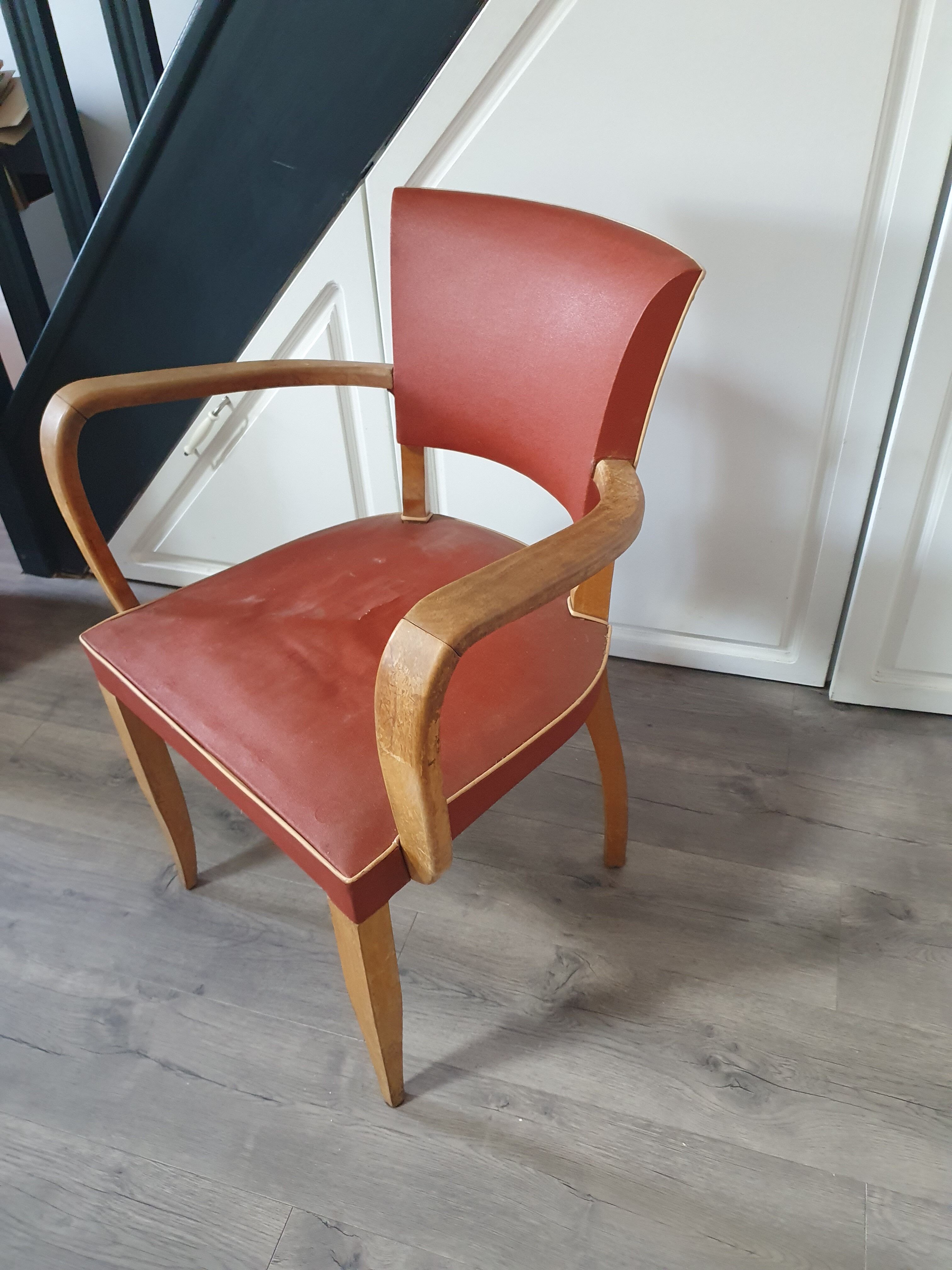 Vintage wooden armchair