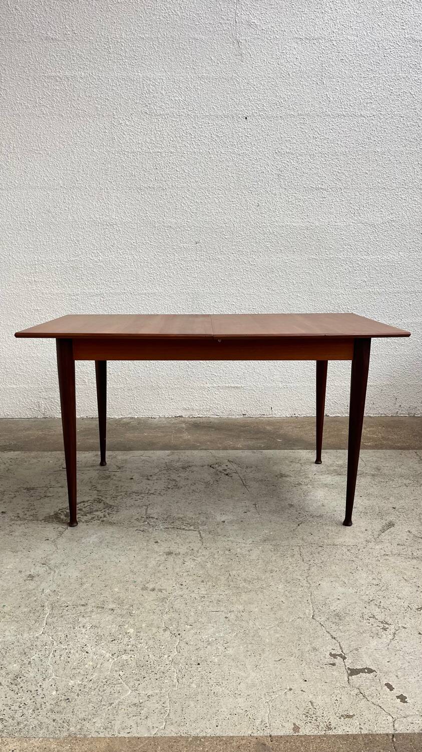 Table scandinave en teck avec rallonge
