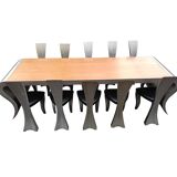 Vintage the wave dining set designed by Hans Kopla, 1997
