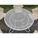 Salon de jardin fer forgé table + 5 fauteuils