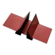 Red plastic bookends Vintage Mid-Century Italian Modern Space Age