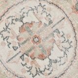 7x11 Vintage Large Area Handmade Wool Oushak Vintage Rug, 216x335 Cm