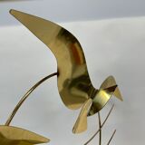 Vintage curtis jere modern brass wall sculpture