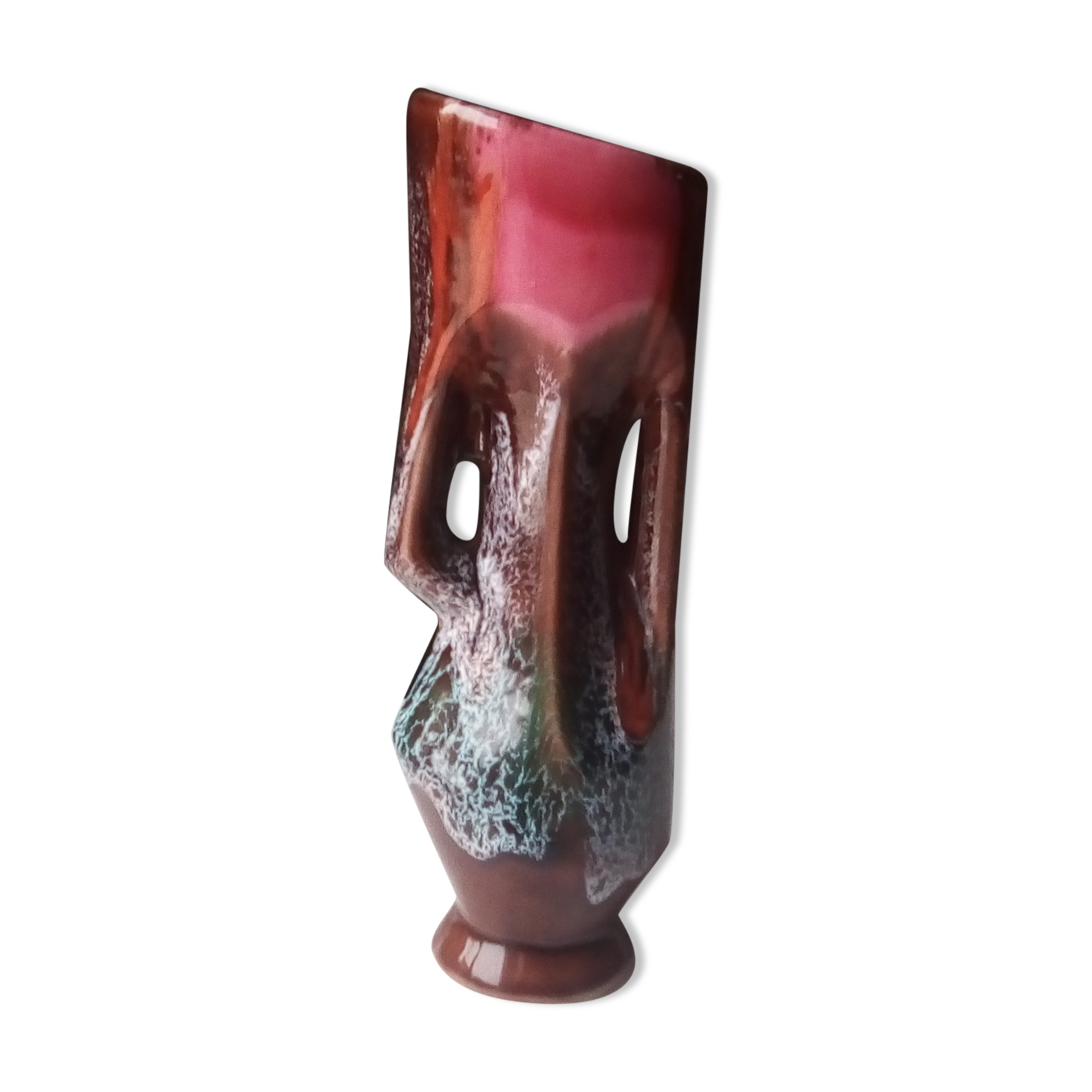 Vintage vase varnished Vallauris