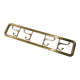Porte-manteau Art déco en laiton, années 1950, Vintage, Mid-Century, Autriche