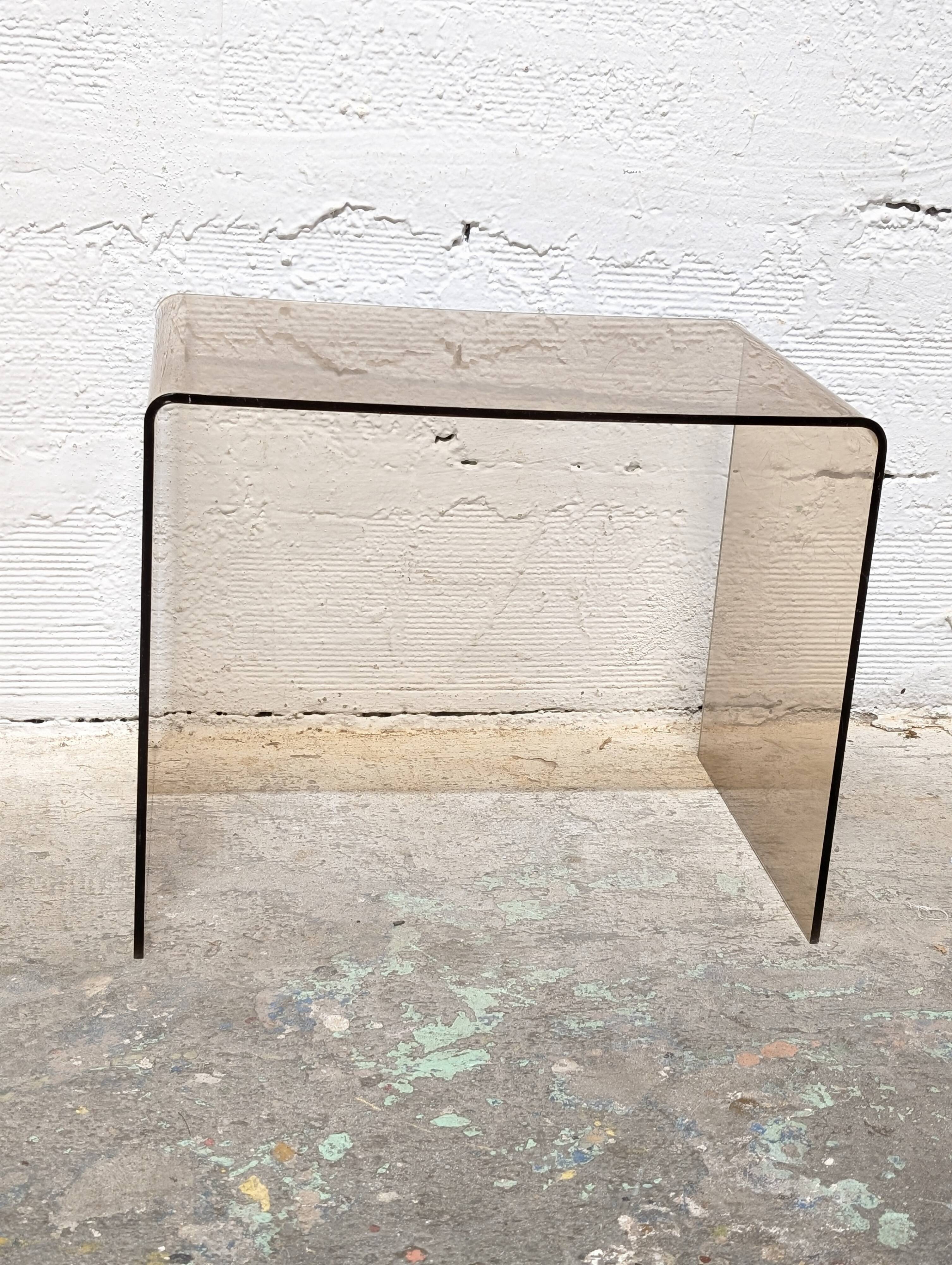Smoked Plexiglas coffee table