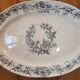 Plat oval Terre de Fer Longchamp Liserons
