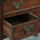 Table basse/console antique anglaise en chêne du XVIIIe siècle