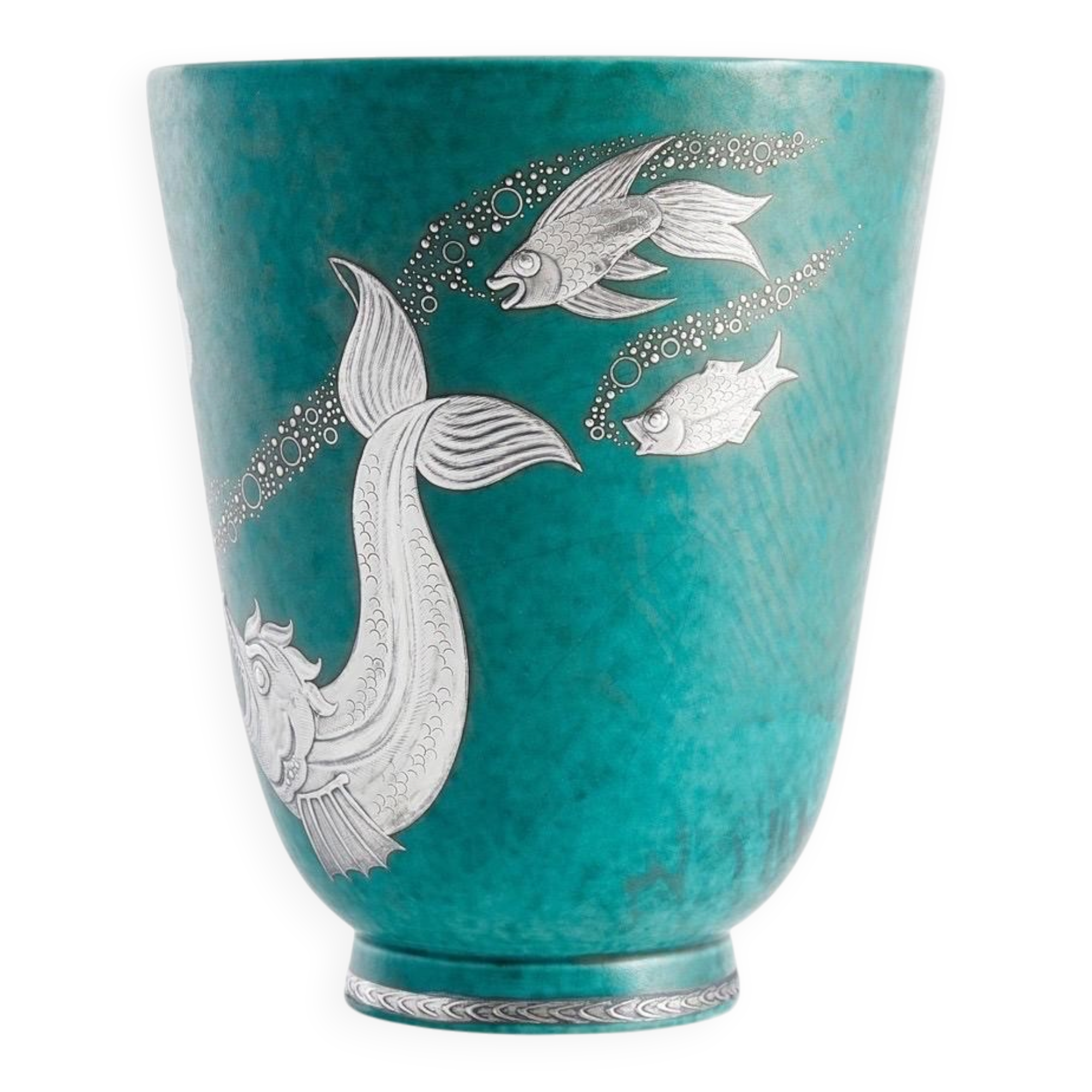 Vase Wilhelm Kage 'Argenta' for Gustavsberg Sweden 1935 Signed