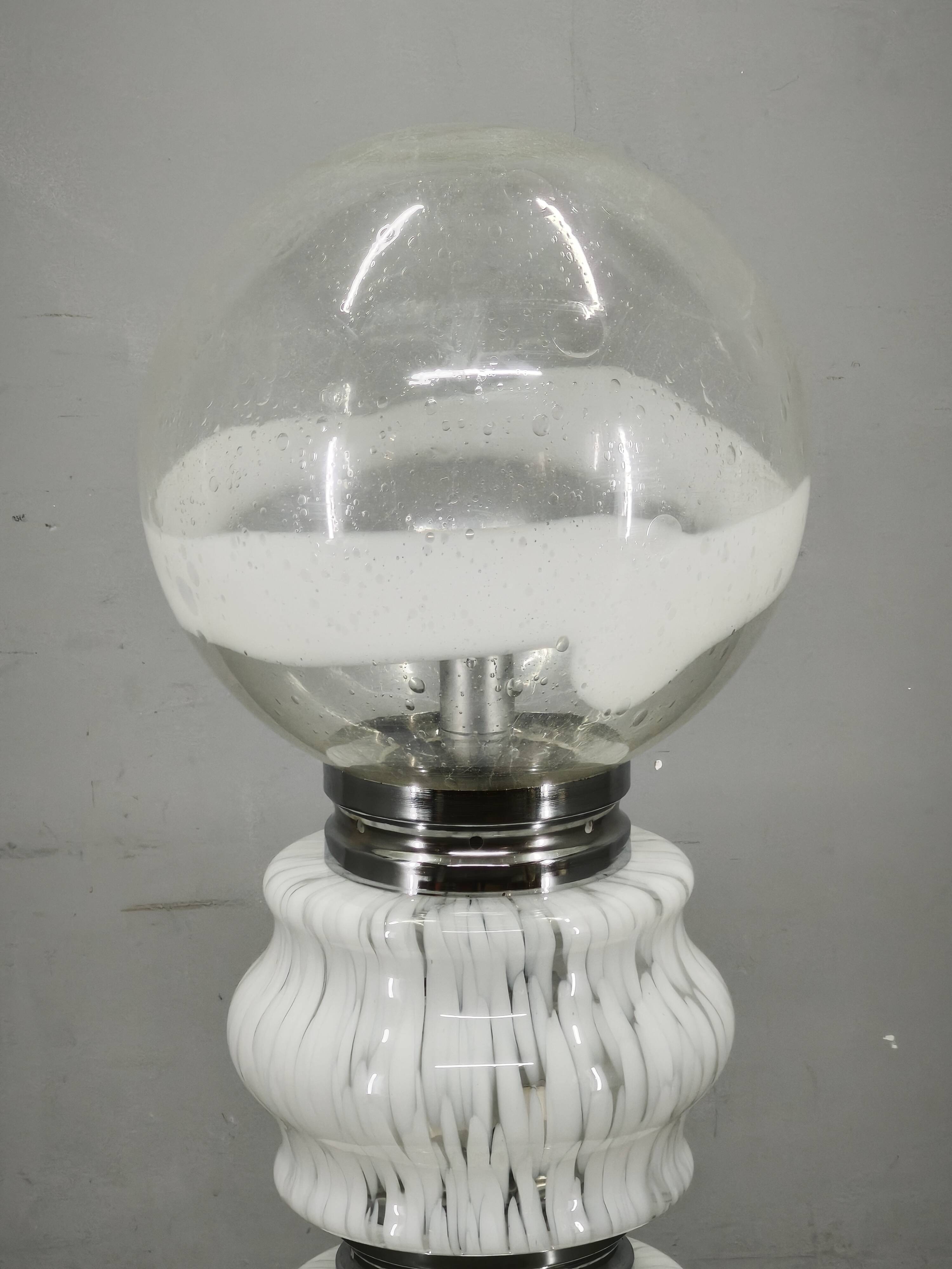 Carlo Nason for Mazzega Murano Glass Space Age Floor Lamp, Italy, 1970s