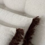 Modernist canapé design – Completely reupholstered in Pierre Frey fabric.