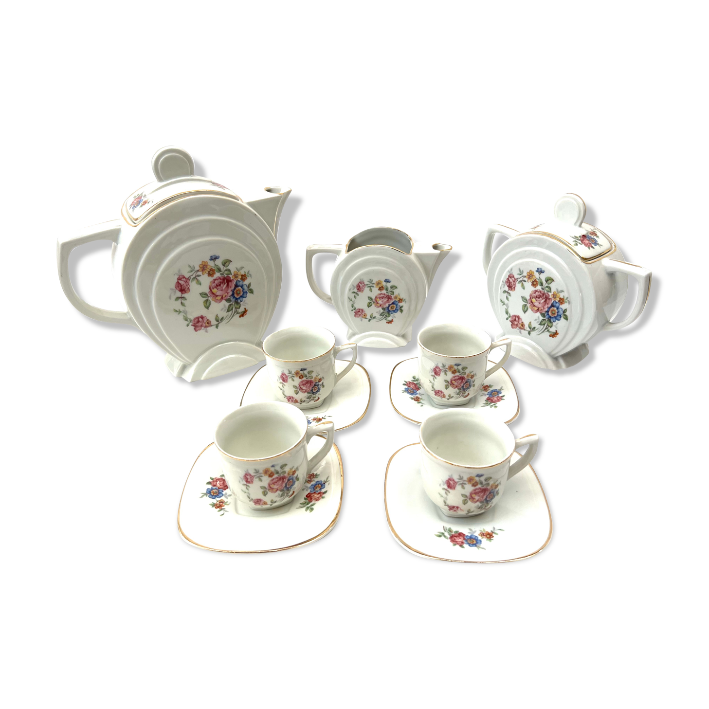 Art Deco porcelain tea coffee set