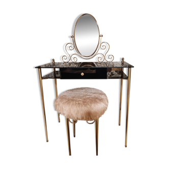 Coiffeuse caprice et son tabouret