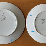 8 assiettes en faïence de Badonviller