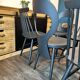 Series of 6 mismatched bistro chairs Baumann and Gizycko