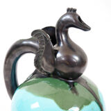 Decorative ceramic pitcher