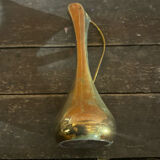 Vintage Gold Metal MCM Bud Soliflore Vase