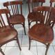 Suite of 6 chairs of Vintage Bistrot 1970s