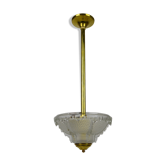 Brass art deco suspension