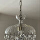 Antique crystal basket chandelier with pendants