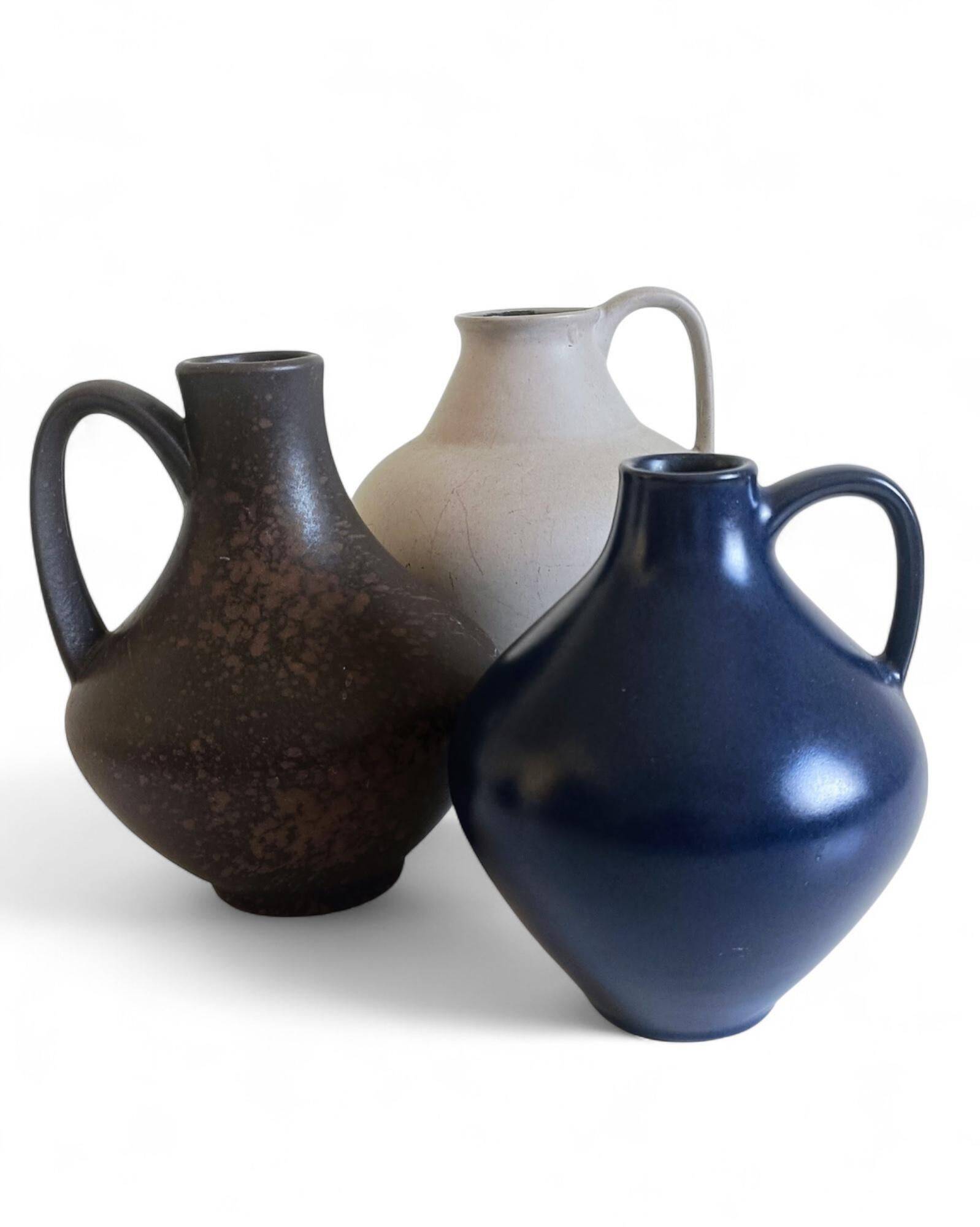 Set of Three Mid-Century Minimalist Vases by Fritz Van Daalen, Germany