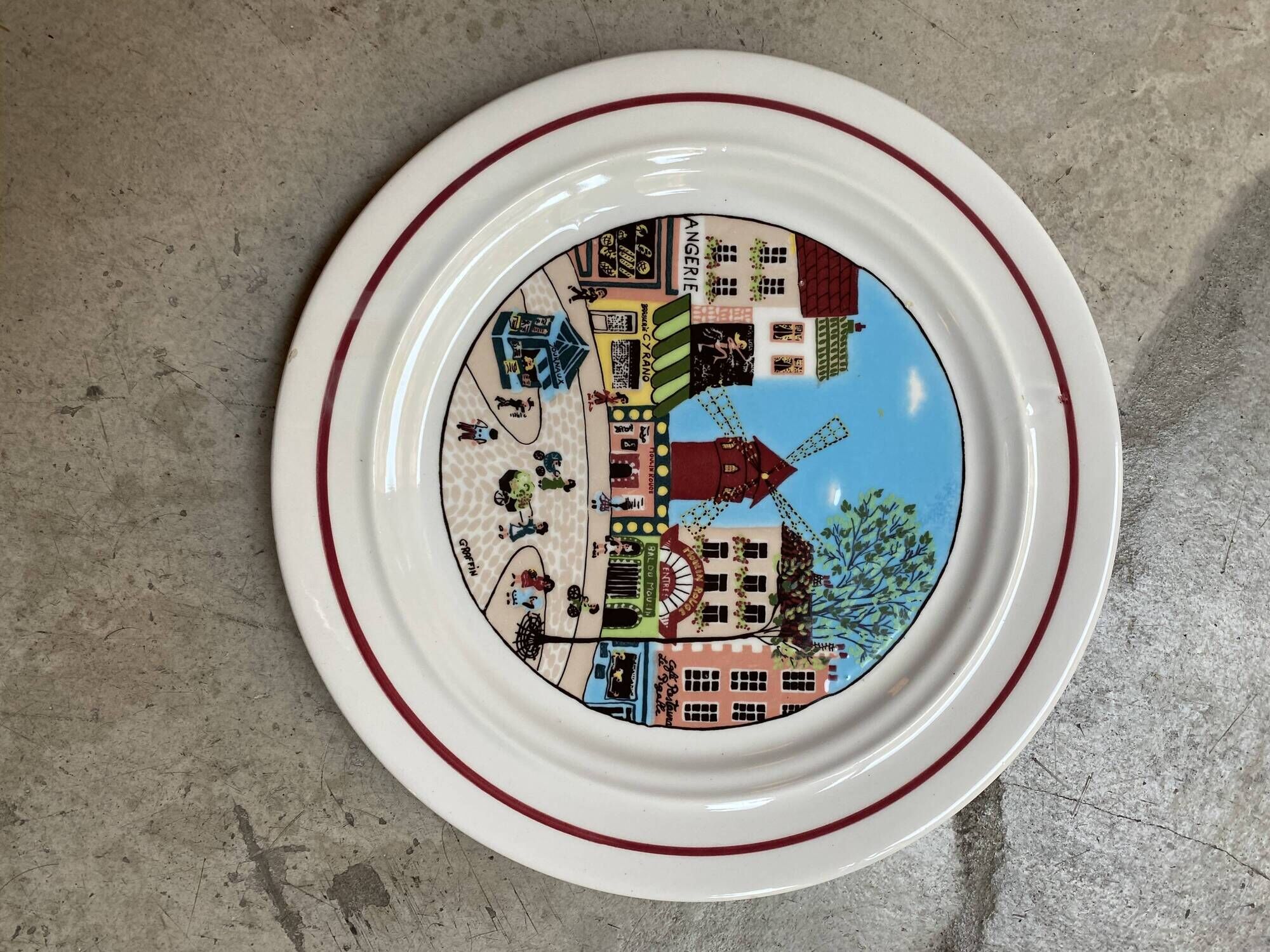 Set of plates Le Fouquet's Italy San Marciano Graffin