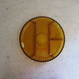 Glass plate with compartments