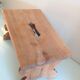 Foot stool in raw wood vintage 50s-60s