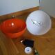Orange space age ball sphere suspension 70s