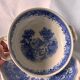 Villeroy and Boch Burgeland blue soup cups with underplates