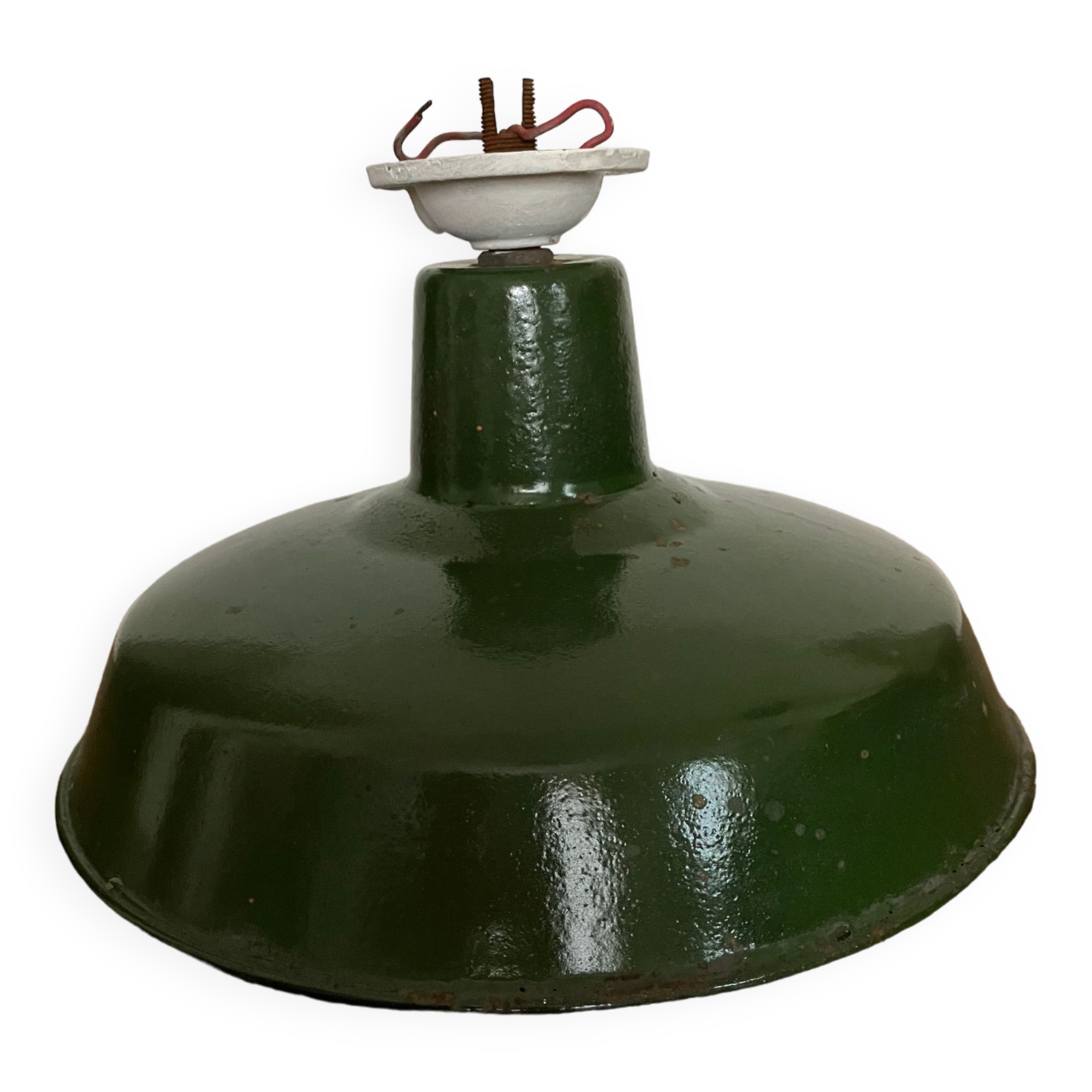 Large suspension enamelled sheet metal