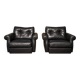 Paire Fauteuils Club Minotti Italy circa 1990