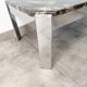 Table basse en marbre Breccia et chrome , circa  1970/80'