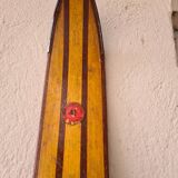 Pair of Rossignol Olympic 41 skis in vintage Hickory wood