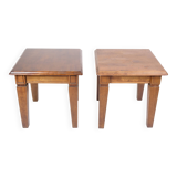 Set Of Side Tables Made In Polished Wood From 1970s