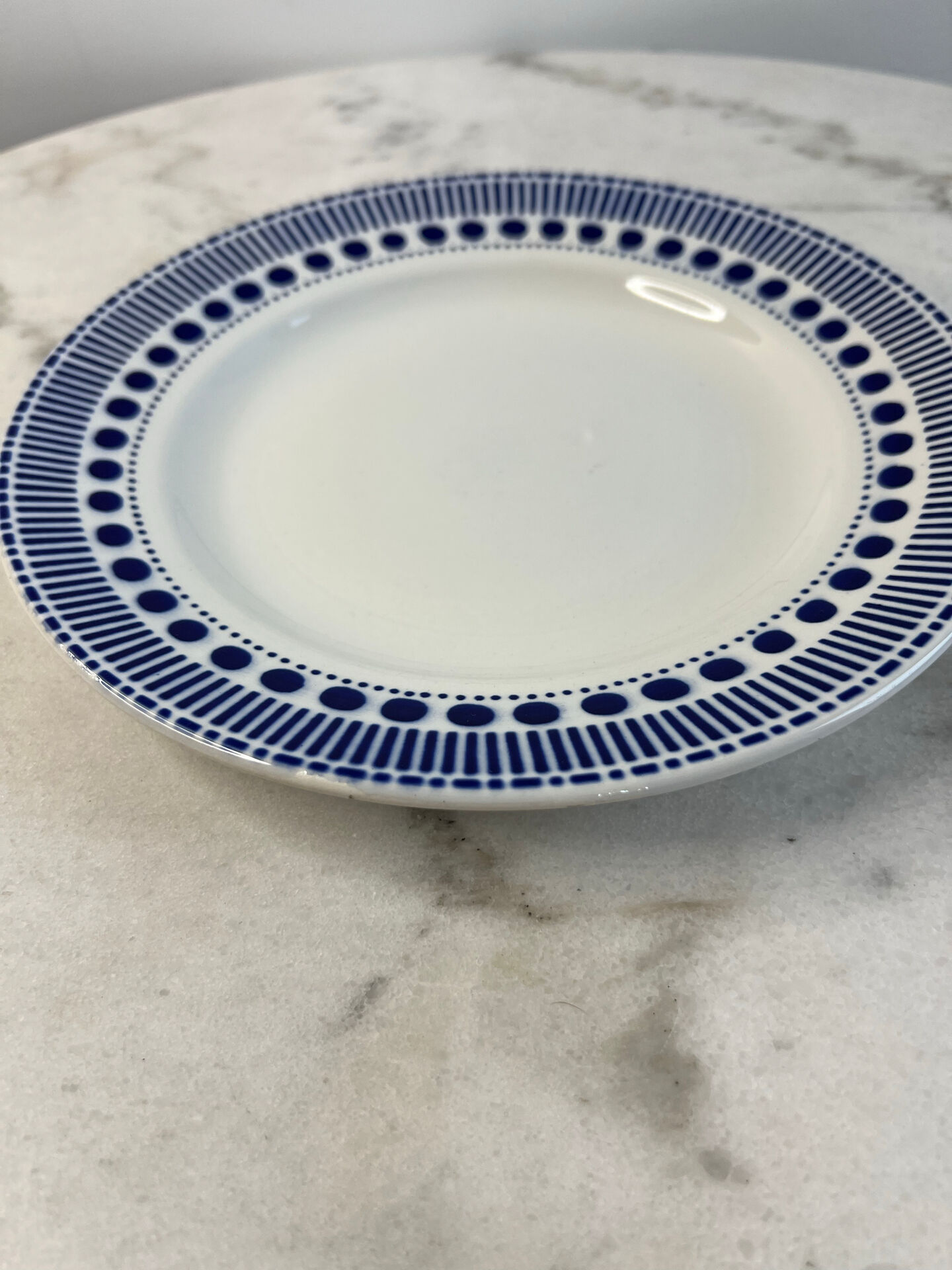 Set of 15 flat plates Sarreguemines Béatrice collection
