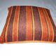 Large orange velvet cushion